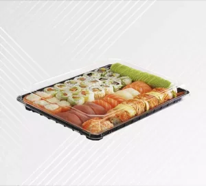 Boîte à sushis noire - Sushipack - Grossiste en emballages alimentaires et papiers personnalisés - Packel Emballages - 3