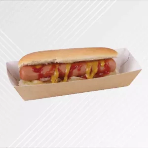Barquette à hot dog - Grossiste en emballages alimentaires et papiers personnalisés - Packel Emballages