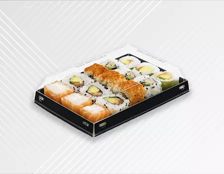Boîte à sushis carton - Luxifood Sushi - Grossiste en emballages alimentaires et papiers personnalisés - Packel Emballages